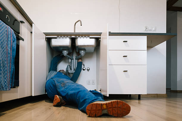 Professional Plumbing technician working in Robesonia, PA